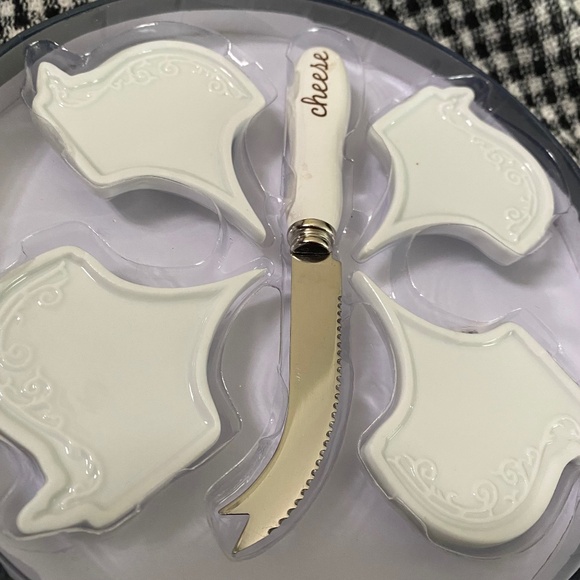 Wine & Cheese Night Charcuterie Camembert Cheese Marker & Knife Set Gourmet - Picture 7 of 10